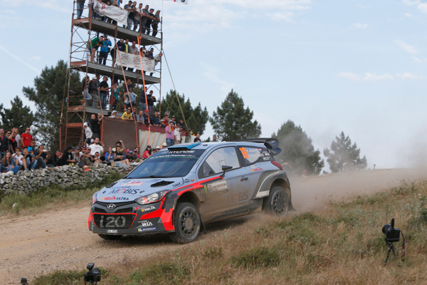 Kevin Abbring i20 rally Italia action