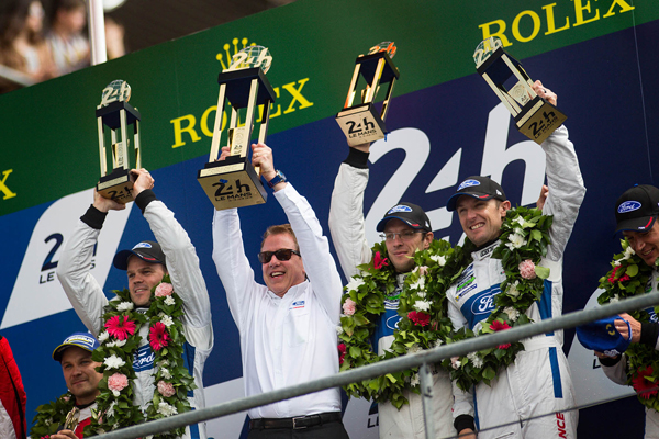 Ford Le-Mans victory podium