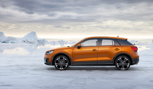 Audi Q2 brown side