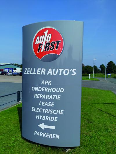 Reclamebord-Zeller Autos