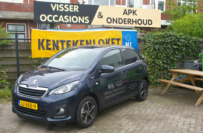 Autobedrijf Visser nieuwe leenauto