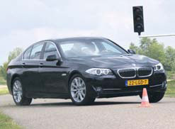 Test BMW 528i slalom 2