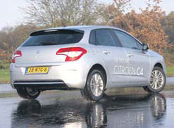 Citroen C4 test slipvlak