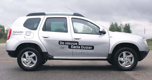 Dacia Duster test zijkant