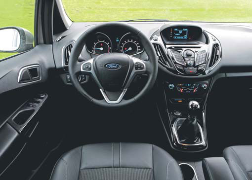 Ford B-MAX test cockpit