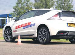 Honda CRZ test slalom