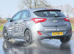 Hyundai i30 test slipvlak