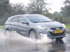 Hyundai i40 test slipvlak