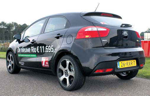 Kia Rio test achterkant