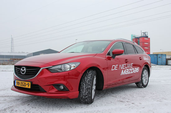 Mazda6 Sportbreak driekwart snow