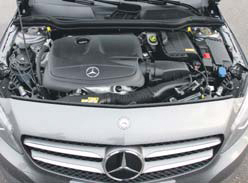 Mercedes-Benz A-Klasse motorcompartiment