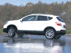 Nissan Qashqai 1.6 test slipvlak