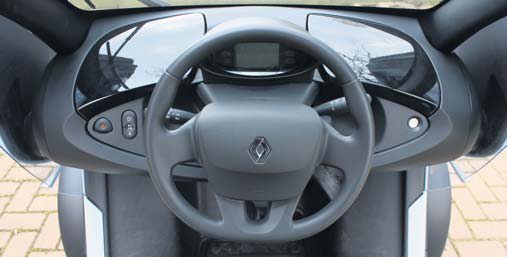 Renault Twizy Urban test dash