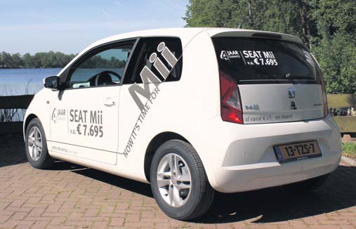 Seat Mii impressie achterkant