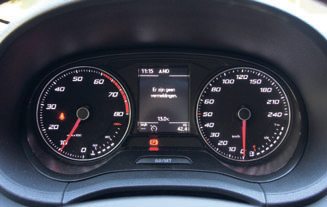 Seat Ibiza EcoTSI FR Connect clocks