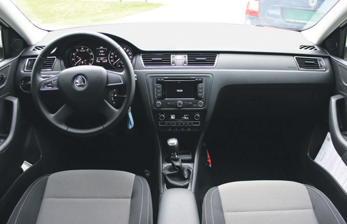 Skoda Rapid test interieur