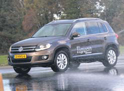 Volkswagen Tiguan 1.4 test slipvlak