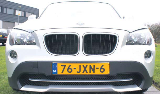 BMW X1 test grill