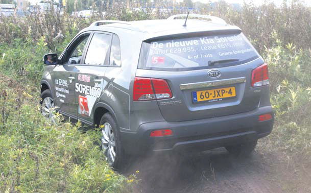 Kia Sorento test achterkant