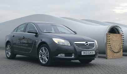 Opel Insignia test windmolen dynamisch