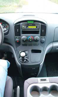 Hyundai H300 test middenconsole