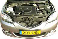 Mazda3 Sport 1.6 CiTD motorcompartiment