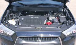 Mitsubishi ASX testverslag motorcompartiment