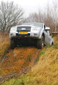 Ford Ranger test hillclimb