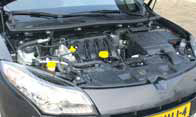 Renault Megane 110 Dynamique test motorcompartiment