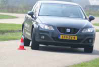 Seat Exeo test slalom