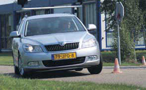 Skoda Octavia Combi test slalom