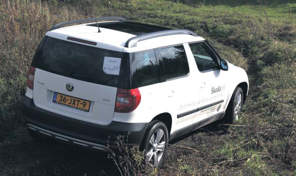 Skoda Yeti test achterkant