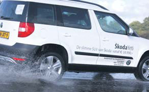 Skoda Yeti test slipvlak