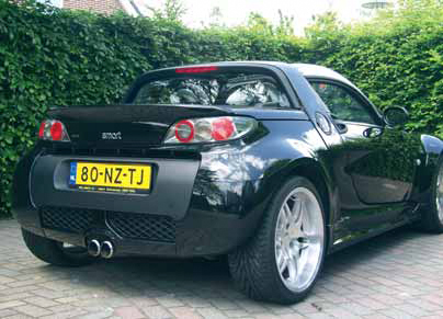 Smart Roadster Brabus test achterkant