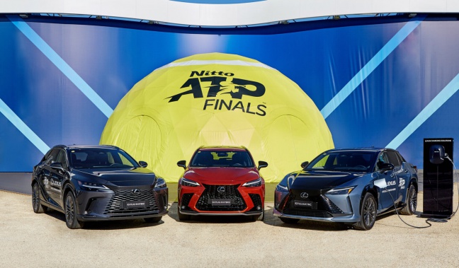 LEXUS in actie als OFFICIAL CAR van NITTO ATP FINALS