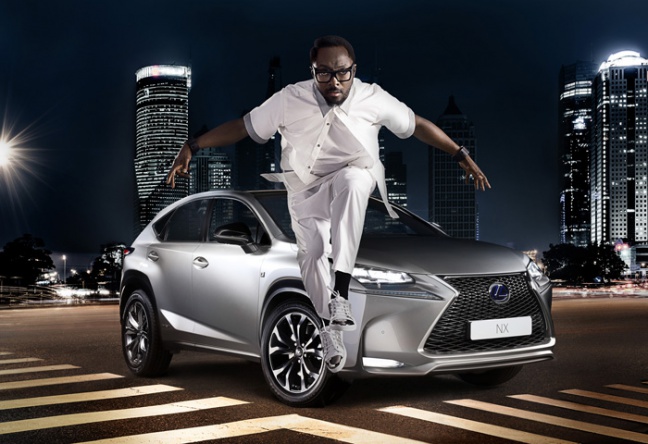 Will.i.am scherpt Lexus' NX Striking Angles campagne aan