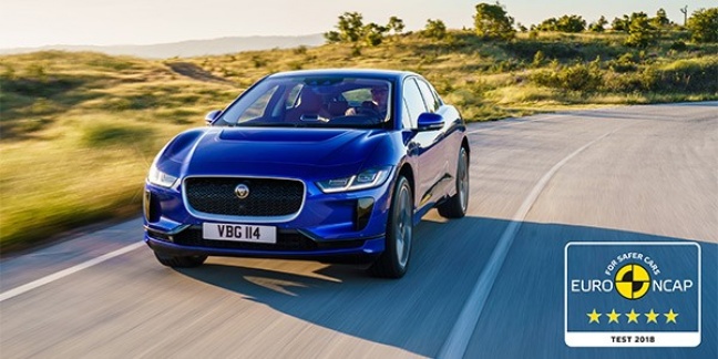 Vijf Euro NCAP-Sterren voor elektrische Jaguar I Pace