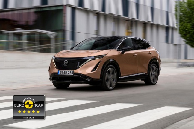 Euro NCAP-topscores voor volledig elektrische Nissan ARIYA, nieuwe X-TRAIL e-POWER, QASHQAI e-POWER en JUKE Hybrid