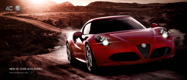 Alfa Romeo 4C Spider: het unieke van een prototype, de magie van een film