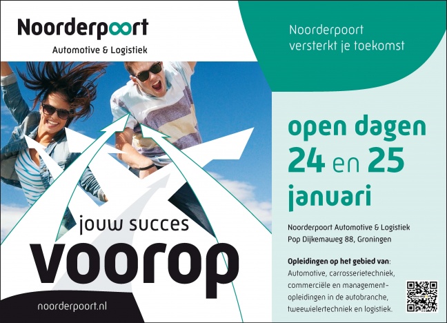 Kom naar de Open Dagen van het Noorderpoort Automotive & Logistiek!