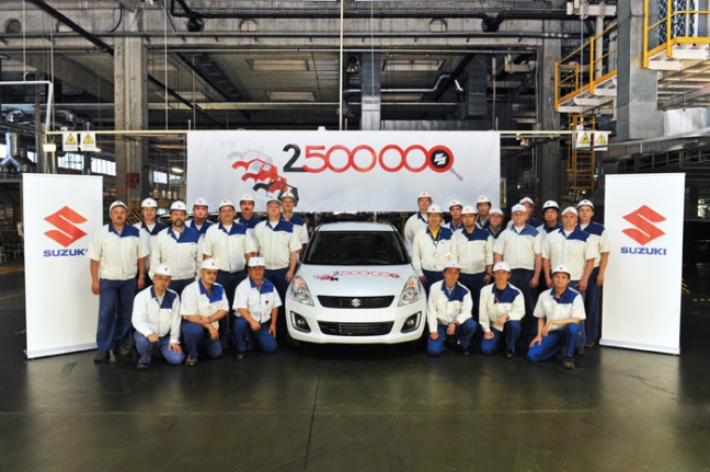 Productie Europese Suzuki fabriek overstijgt 2,5 miljoen auto&rsquo;s