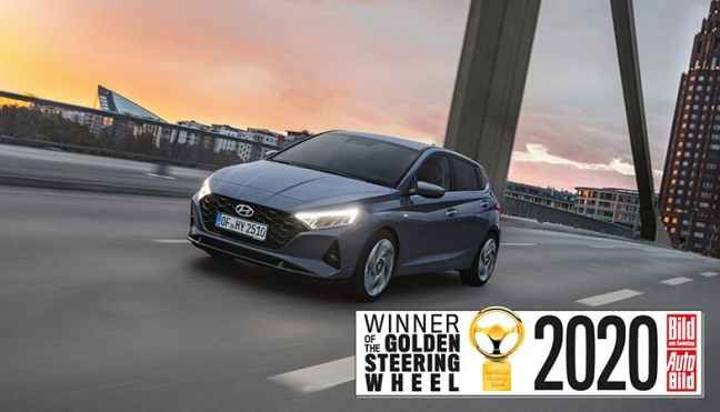 Nieuwe Hyundai i20 wint Golden Steering Wheel