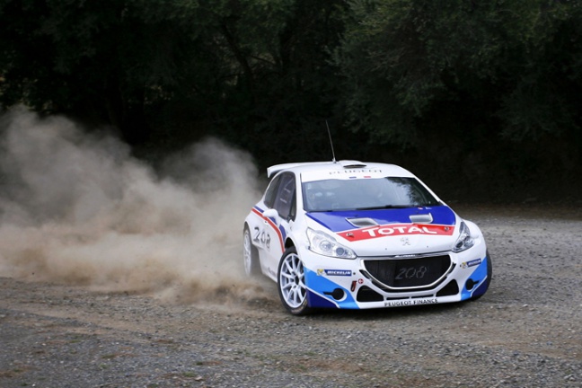  Kevin Abbring test Peugeot 208 T16 op Corsica, foto credit Petr Elias