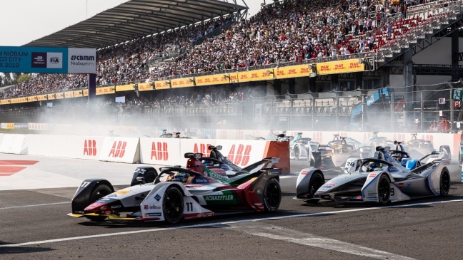 Audi wint voor 3e jaar op rij E-Prix van Mexico