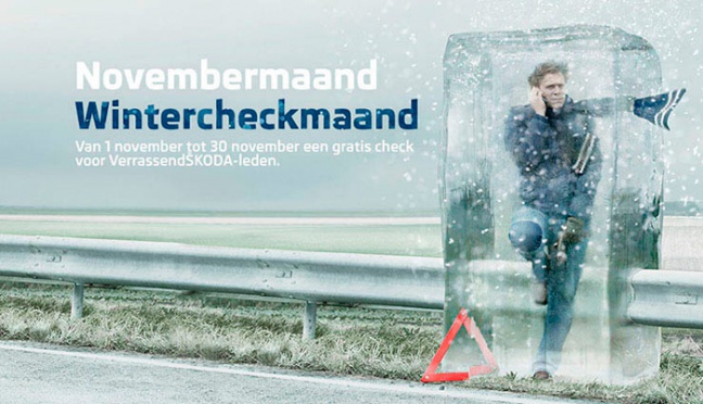 ŠKODA Wintercheck met gratis boodschappentasje
