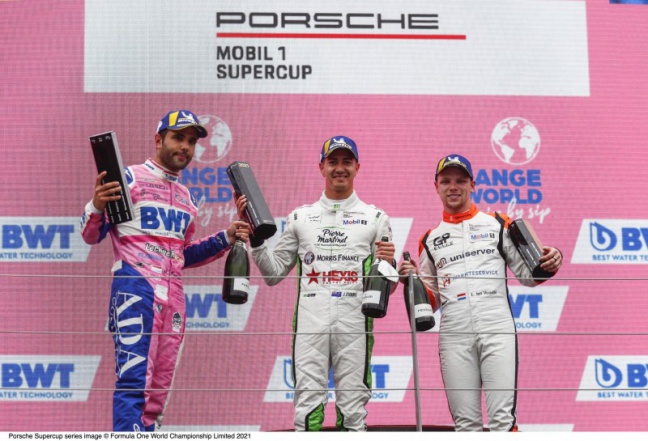 Larry ten Voorde opnieuw op podium in Porsche Mobil 1 Supercup
