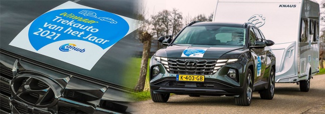 Hyundai TUCSON uitgeroepen tot ANWB Trekauto van het Jaar 2021