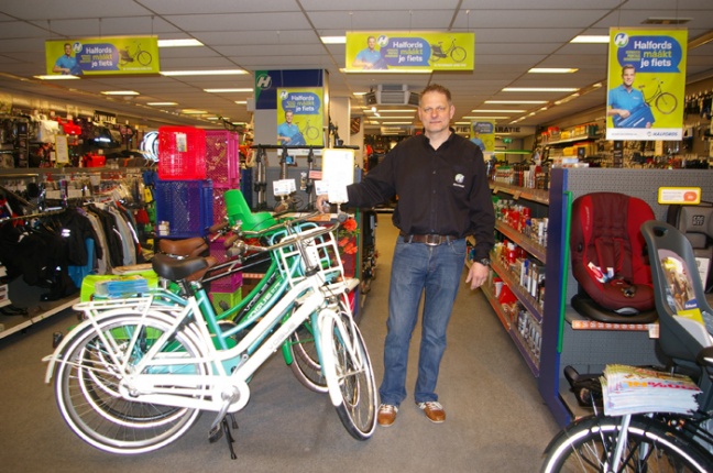 Dick de Boer in de winkel