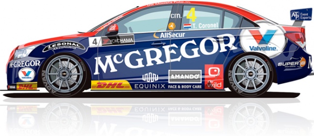 Tom Coronel maakt livery RoalMotorsport Chevrolet WTCC-auto voor 2014 bekend