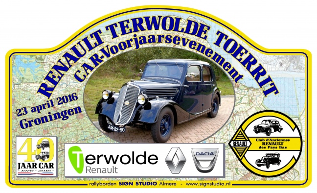 Renault oldtimers toerrit bij Terwolde Renault